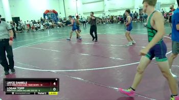 132 lbs Round 6 (16 Team) - Logan Topp, Nebraska Green Machine (Dev B) vs Jayce Daniels, S.E.O. Wrestling Club- Team White