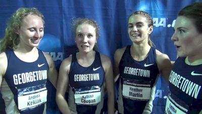 Georgetown women finally take home the DMR title after always being in the mix