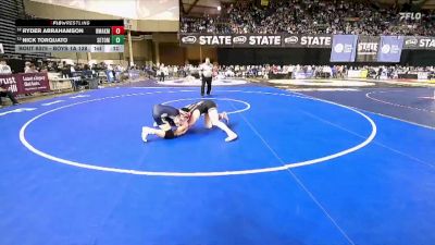 Boys 1A 138 lbs Cons. Round 3 - Nick Torquato, Seton Catholic vs Ryder Abrahamson, Omak