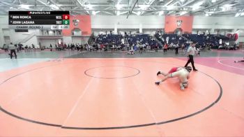 174 lbs Champ. Round 2 - John Lagana, Trinity (CT) vs Ben Ronca, Wesleyan (CT)