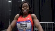 Barbara Pierre after smooth first round of 60m at USA Indoors