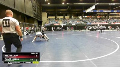 141 lbs Cons. Round 5 - 7 Cade Manion, Oklahoma City vs Aric Williams, Dakota Wesleyan