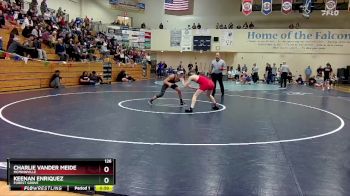 126 lbs Cons. Semi - Keenan Enriquez, Forest Grove vs Charlie Vander Meide, McMinnville