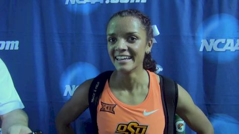Moving up to the mile best decision for Kaela Edwards, comes away with NCAA title