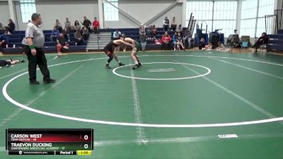 96 lbs Round 2 (16 Team) - Traevon Ducking, Contenders Wrestling Academy vs Carson West, Team Gotcha