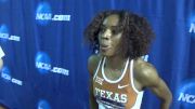 Courtney Okolo after flawlessly defending her indoor 400m title