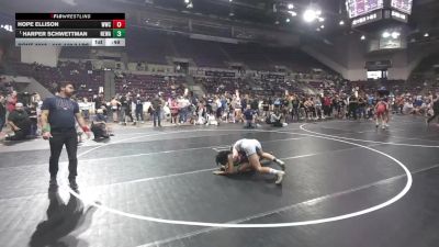 116-119.3 lbs Champ. Round 3 - Harper Schwettman, No Escape Wrestling Academy vs Hope ELLISON, Widefield Wrestling Club