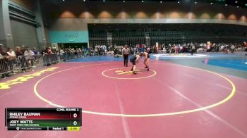 165 lbs Cons. Round 2 - Rhiley Bauman, Spring Creek vs Joey Watts, West Park High School