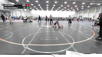 85 lbs Rr Rnd 1 - Idris Brooks, Beat The Streets Baltimore - EL vs Gray Fox Portella, Mat Warriors Black - EL