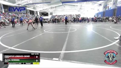 80-85 lbs Quarterfinal - Olivia Worden, Paola vs Persayus Lorenzo-DeHerrera, Duran