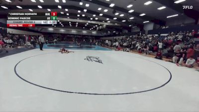 125 lbs Champ. Round 2 - Christian Horvath, Muhlenberg vs Dominic Pascoe, Averett