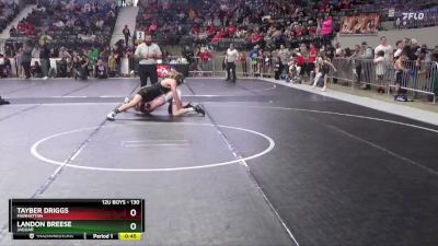 130 lbs Cons. Round 3 - Landon Breese, Jaguar vs Tayber Driggs, Manhattan