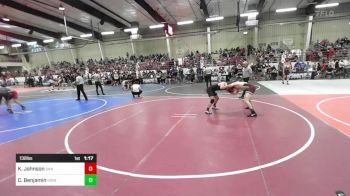 132 lbs Round Of 16 - Koyer Johnson, San Juan High vs Caden Benjamin, Grindhouse WC