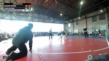 131-HWT lbs Rr Rnd 1 - Hadliee Peters, Salina Wrestling Club vs Luke Guthrie, Checotah Matcats