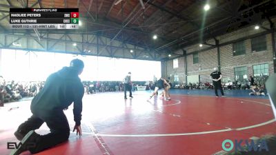131-HWT lbs Rr Rnd 1 - Hadliee Peters, Salina Wrestling Club vs Luke Guthrie, Checotah Matcats