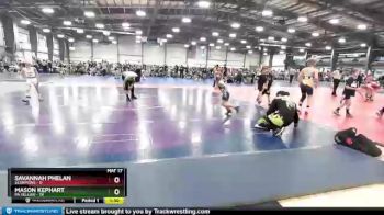 56 lbs Round 3 - Savannah Phelan, Scorpions vs Mason Kephart, PA Yellow