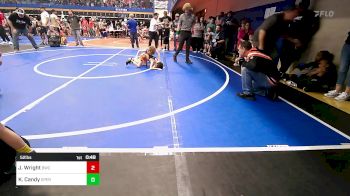 52 lbs Quarterfinal - Jaxson Wright, Bartlesville Wrestling Club vs Kaiden Candy, Sperry Wrestling Club