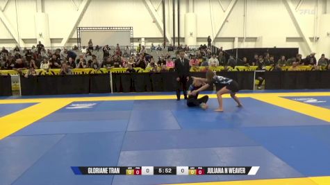 Juliana N Weaver vs Gloriane Tran 2024 World IBJJF Jiu-Jitsu No-Gi Championship