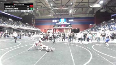 95 lbs Round Of 16 - Cade Myers, Green River Grapplers vs Kayden Waymire, Elbert County Wranglers