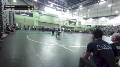 126 lbs Cons. Semi - Caleb Kim, Palisades vs Gael Luna, FRANKLIN