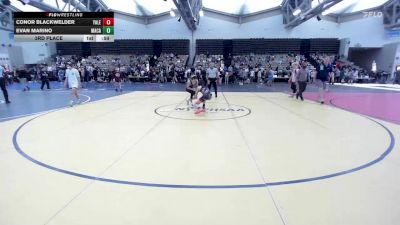 100-I2 lbs 3rd Place - Conor Blackwelder, Yale Street vs Evan Marino, MacArthur