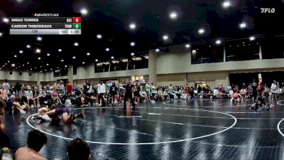 138 lbs Round 4 (6 Team) - Diego Torres, Black Hive #3 vs Carson Thibodeaux, Team Rich Habits White
