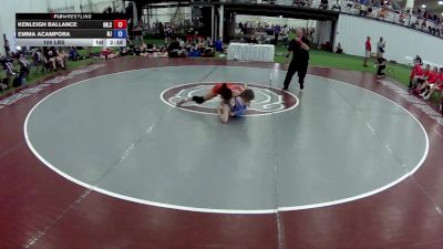100 lbs Kenleigh Ballance, Ohio Scarlet vs Emma Acampora, New Jersey