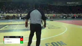 5A-160 lbs Semifinal - Andrew Czelusta, Altus vs Drake Acklin, Collinsville