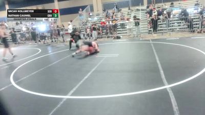 150 lbs Quarterfinal - Micah Kollmeyer, Scripps Ranch Wrestling vs Nathan Cauwel, Chino WC