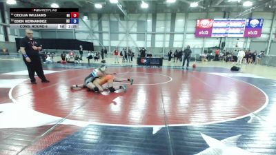 U20 Women - 57 lbs Cons. Round 6 - Cecilia Williams, MI vs Eden Hernandez, NC