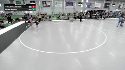 Junior Boys - 175 lbs Cons. Round 3 - Frank Hazelrigg, Eierman Elite Wrestling Club vs Ayden Hinsey, North Dakota