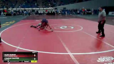 4A-120 lbs Semifinal - Aldo Duran, Baker/Powder Valley vs Conrad Baxter, Stayton