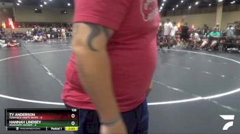 106 lbs Round 5 (6 Team) - Hannah Lindsey, Mississippi Mayhem vs Ty Anderson, Team Rich Habits White