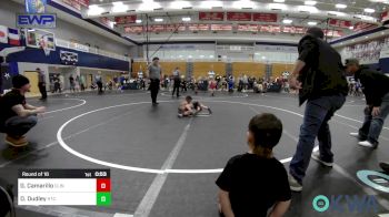 40 lbs Round Of 16 - Gavino Camarillo, Clinton Youth Wrestling vs Denver Dudley, Hinton Takedown Club