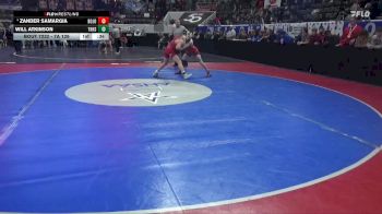 7A 126 lbs Cons. Semi - Zander Samargia, Bob Jones vs Will Atkinson, Thompson HS