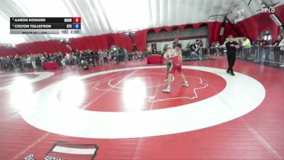 165 lbs Quarterfinal - Aaron Howard, Menomonie High School Wrestling vs Colton Tollefson, DTC