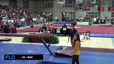 Lauren Li - Beam, LSU - Exhibition - LSU, Oregon St., UNH at TWU