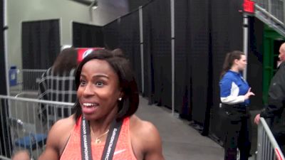 Barbara Pierre destroys 60m final at USATF Indoors