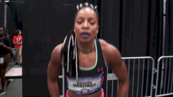 Natasha Hastings falls at line for 3rd in 400m final
