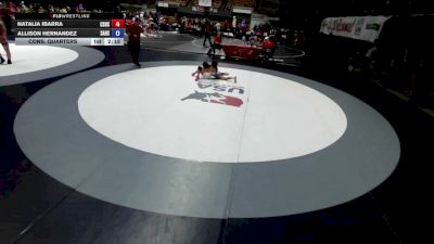 100 lbs Cons. Quarters - Natalia Ibarra, Canyon Springs High School Wrestling vs Allison Hernandez, Santa Ana High School Wrestling
