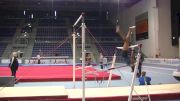 Carolyne Pedro Bars Dismount (Brazil) - Day 1 Training, Jesolo 2016