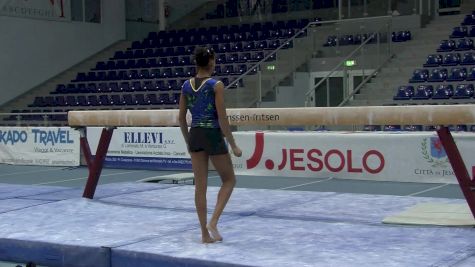 Carolyne Pedro's Beautiful Beam Work (Brazil) - Day 1 Training, Jesolo 2016