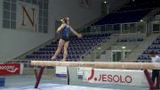 Daniele Hypolito Shows How To Work A Beam Dance Through (Brazil) - Day 1 Training, Jesolo 2016