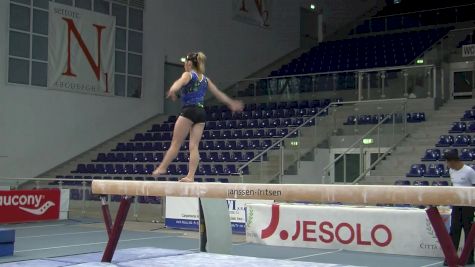 Daniele Hypolito Shows How To Work A Beam Dance Through (Brazil) - Day 1 Training, Jesolo 2016