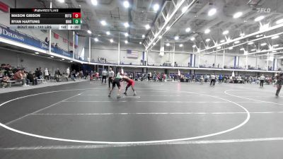 141 lbs Consi Of 8 #1 - Mason Gibson, Rutgers vs Ryan Hartung, Binghamton University
