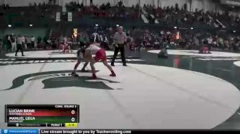 133 lbs Cons. Round 3 - Lucian Brink, Northern Illinois vs Manuel Leija, Davenport