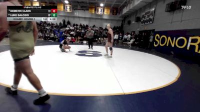 190 lbs Champ. Round 1 - Demetri Clark, Temecula Valley vs Luke Salcido, Villa Park