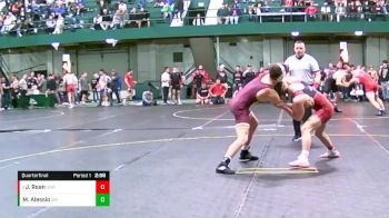 165 lbs Quarterfinal - James Roan, Unattached vs Mason Alessio, Central Michigan