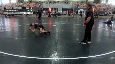 75 lbs Cons. Round 2 - Gabriel Westbrook, Blackman Wrestling Club vs Jacob Delgado, TCWC