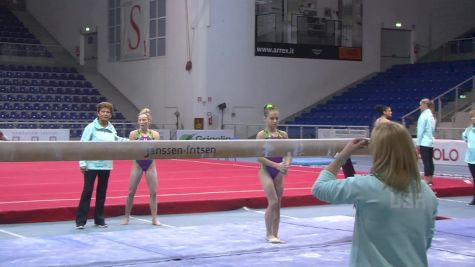 Ragan Smith Performs Strong Beam Routine (USA) - Day 1 Training, Jesolo 2016